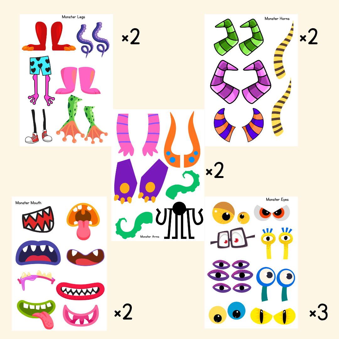BUILD A MONSTER COLLAGE