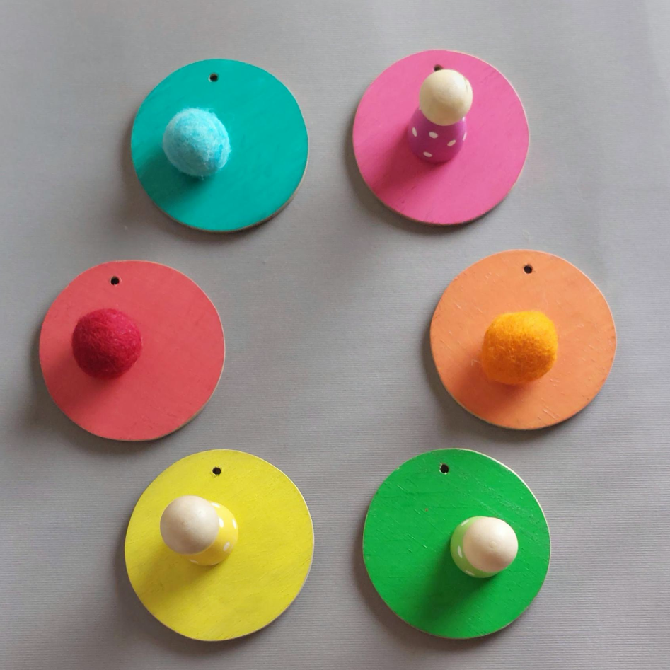 Rainbow Discs with Chalk Board