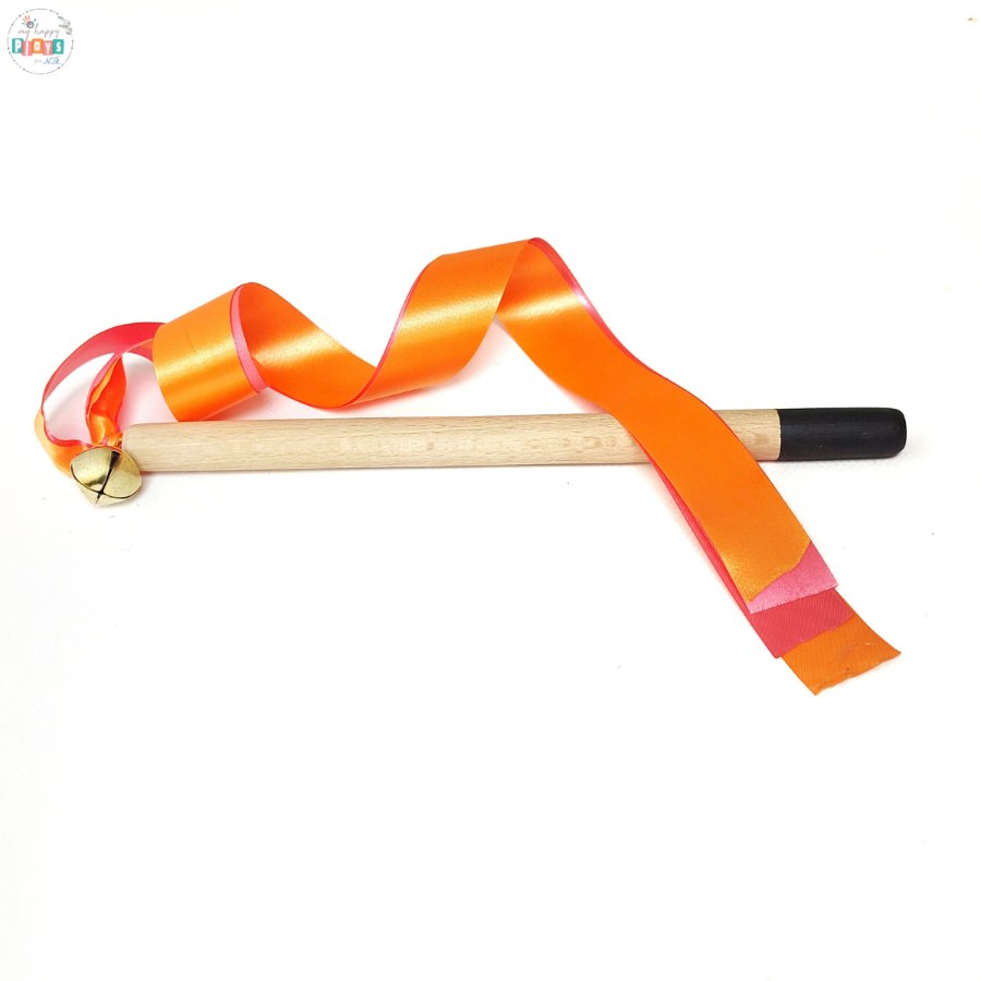 Wooden Ribbon Wands 2 Nos