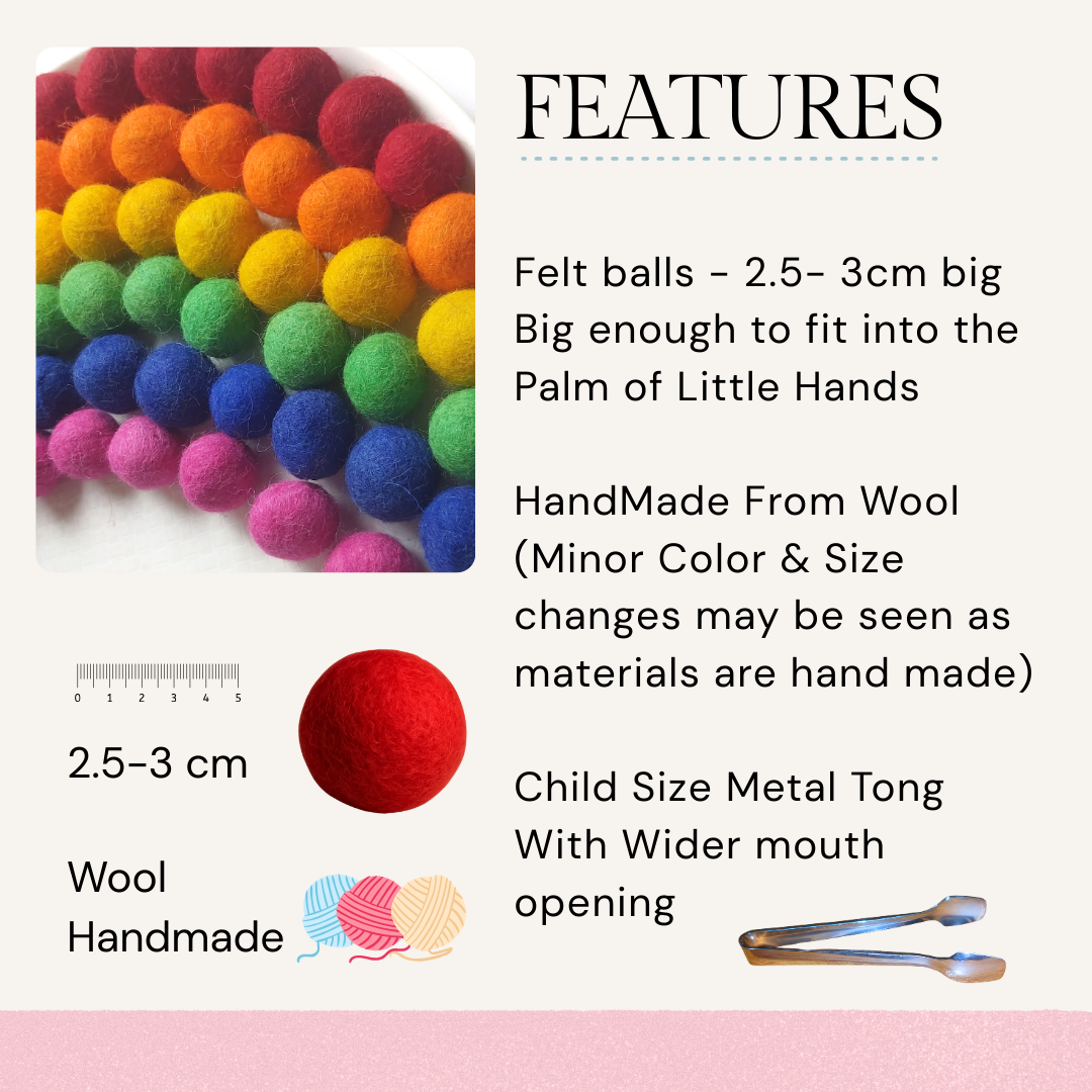 Felt Balls - Multicolored