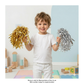 CHEERLEADER STREAMER POMPOMS  – Vibrant Movement Tool for Kids