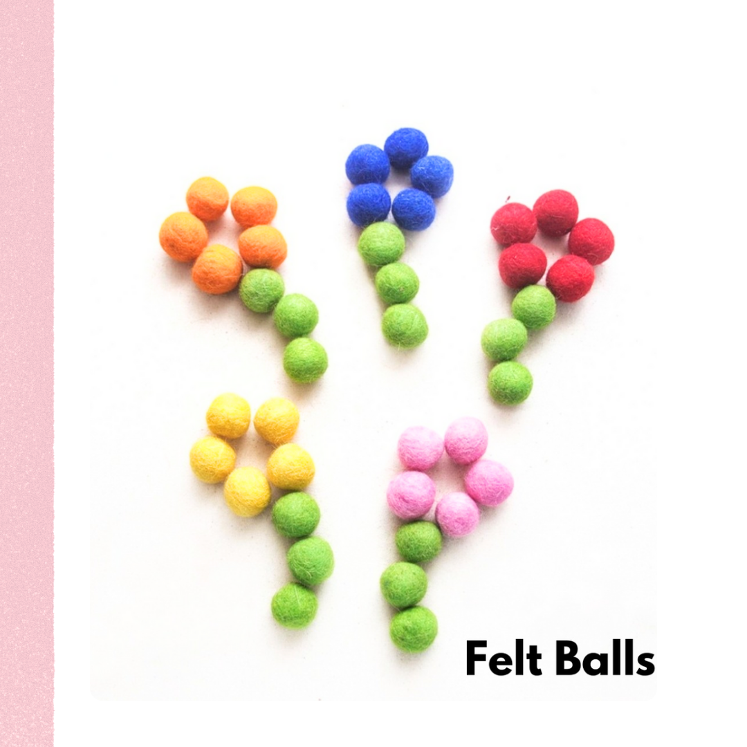 Felt Balls - Multicolored