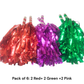 CHEERLEADER STREAMER POMPOMS  – Vibrant Movement Tool for Kids
