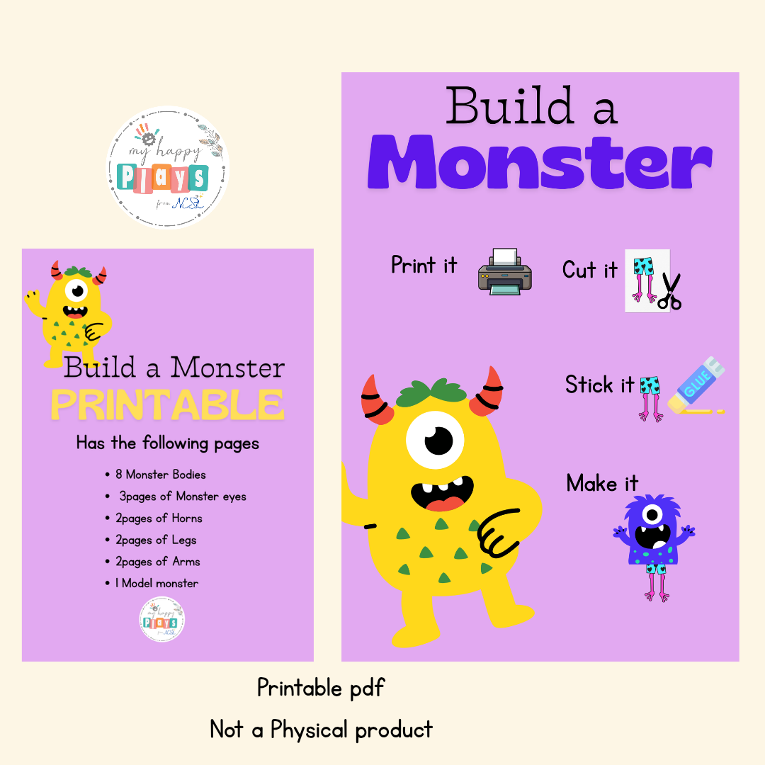BUILD A MONSTER COLLAGE