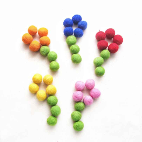 Felt Balls - Multicolored