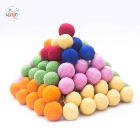 Felt Balls - Multicolored