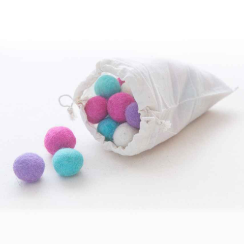 Felt Balls Pastel