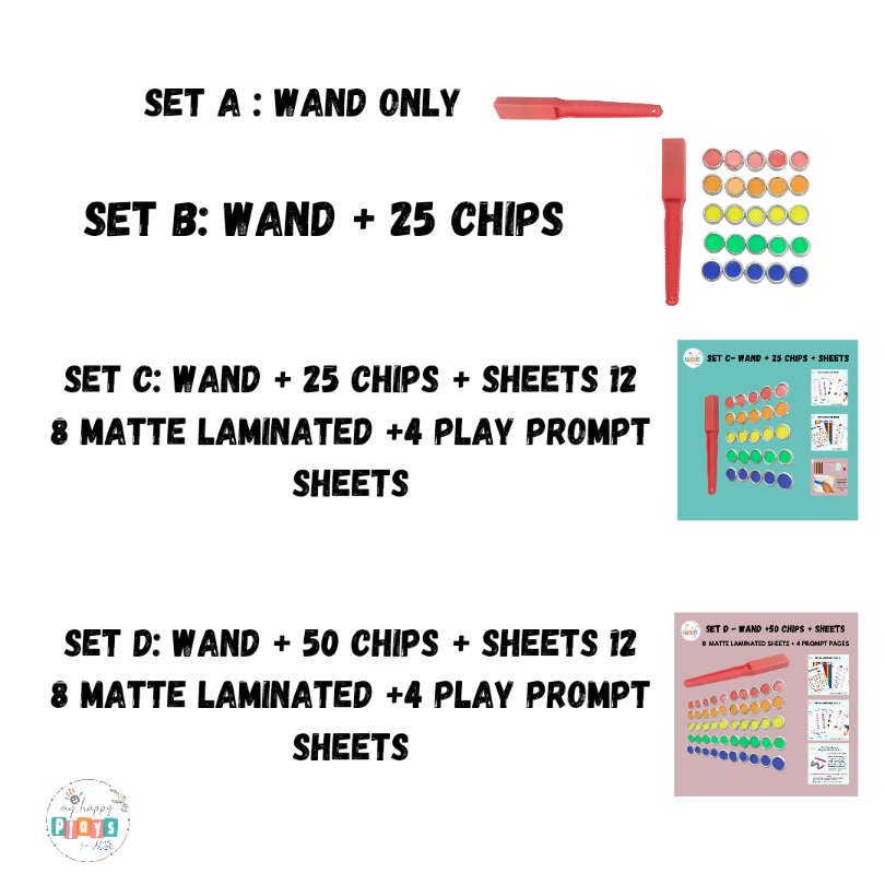 MAGNETIC WAND SET (4 Variations Avl.)