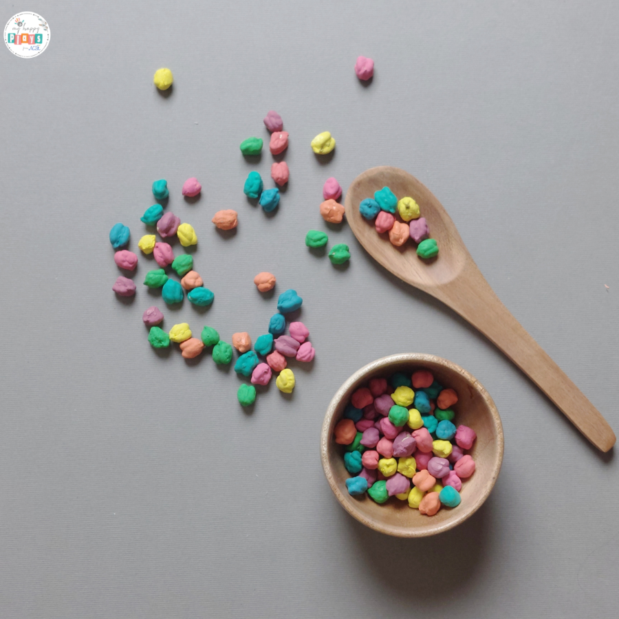 Rainbow Chickpeas PAINTED