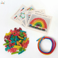 Rainbow Pasta with Prompt Sheets & Pipecleaner