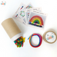 Rainbow Pasta with Prompt Sheets & Pipecleaner
