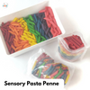 Sensory Pasta Penne in 7 Colors