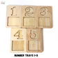 Wooden Number Tray 1- 10