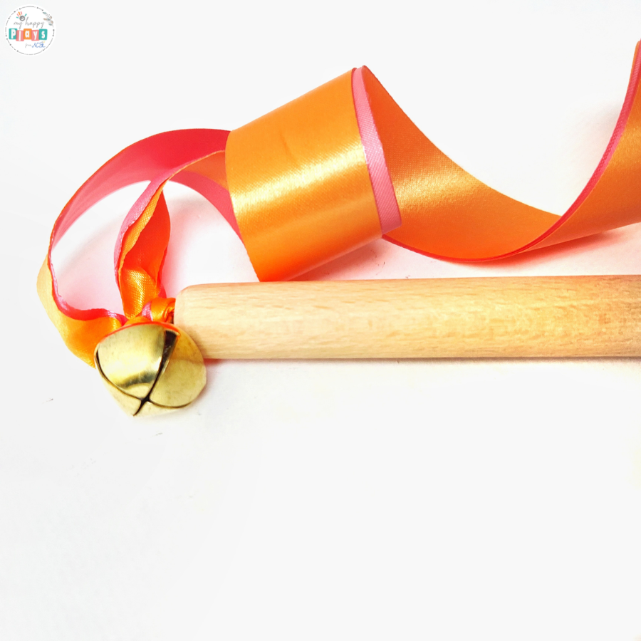 Wooden Ribbon Wands 2 Nos