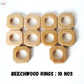 Wooden Rings in Beechwood