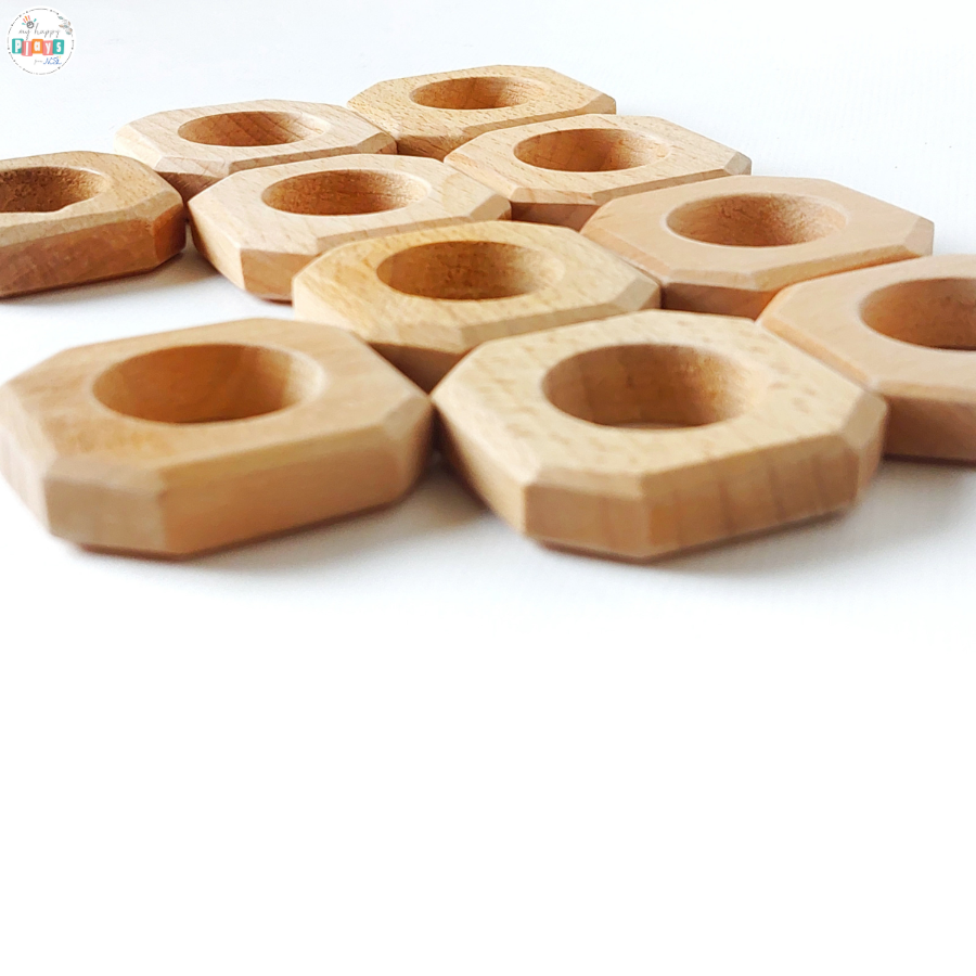 Wooden Rings in Beechwood